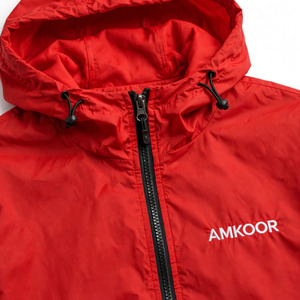 Veste coupe-vent à capuche pour homme, couleur personnalisée, fermeture éclair décontractée, couleur unie, polyester, vêtements d'automne - Product Image 4
