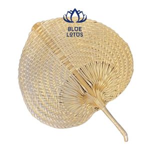 BEST SELLING Sustainable Hand <b>Fan</b> Palm Leaf Woven Bulk Supply <b>Handheld</b> Cooling <b>Fan</b> For Wedding Favor Party Decorating Vietnam - Product Image 1