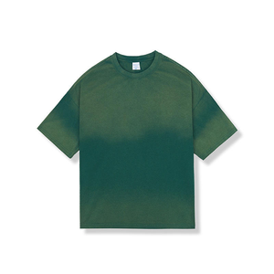 T-shirt unisexe personnalisé surdimensionné tie-dye à manches courtes et col rond, 100 % coton respirant, coupe décontractée, logo frontal, design vierge, effet délavé - Product Image 6