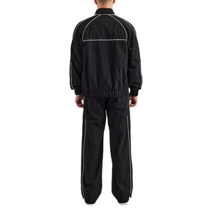 Conjuntos Deportivos de Nylon con Cierre, Trajes Deportivos al por Mayor, Chaqueta Cortavientos de Poliéster con Ribete Reflectante, Ropa Deportiva Urbana - Product Image 6