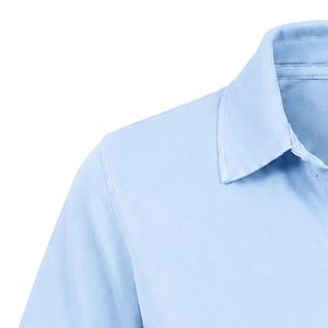 เสื้อโปโลปักลายตราสัญลักษณ์แจ็คแอนด์จิล สีฟ้าอ่อน แขนสั้น คอปก ติดกระดุม น้ำหนักเบา เหมาะสำหรับชุดทีมกีฬา - Product Image 4