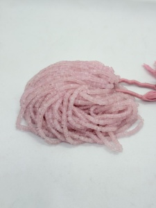 Perles Heishi en quartz rose en gros, 4-5 mm, brin de 16 pouces - Product Image 3