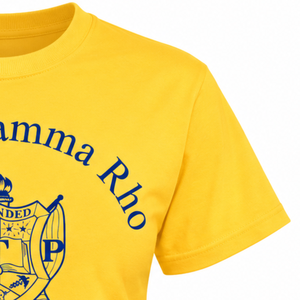 ซิกมาแกมมาโรโกลด์เสื้อยืดบลูเครสท์ 1922 กราฟิกพิมพ์ลายแขนสั้น O-Neck Greek Sorority Apparel Classic Casual Top - Product Image 5