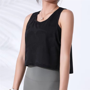 Venta Directa de Fábrica, Top Deportivo Corto para Mujer, Ropa Deportiva, Camisetas sin Mangas para Mujer, Ropa de Entrenamiento, Chaleco Deportivo para Mujer - Product Image 1