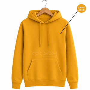 เสื้อฮู้ดสีเหลือง Cosh International Sorority Sisterhood ผ้าฝ้ายถัก 100% สีพื้น ปักโลโก้ด้านหน้า มีกระเป๋า สำหรับฤดูใบไม้ร่วง - Product Image 1