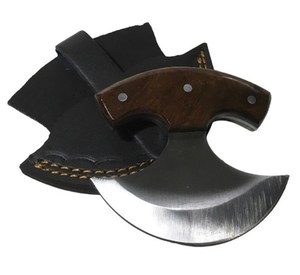 Wood Handle Sheepsfoot Skinner Knife Carbon Steel Blade 0.7mm Thickness For <b>Woodworking</b> - Product Image 3