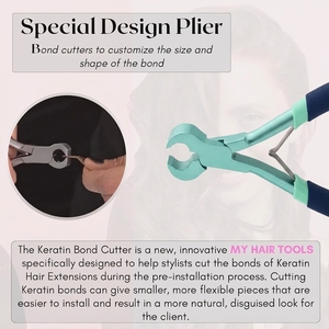 Cortador Profesional de Extensiones de Cabello, Alicates de Acero Inoxidable de Grado Quirúrgico para Remover Extensiones de Queratina Tipo U - Product Image 5