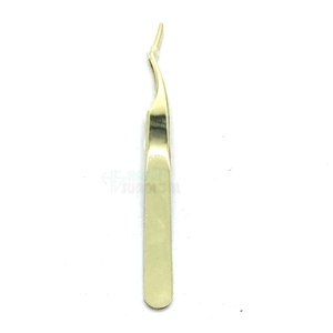 Pinzas para pestañas al por mayor individuales de oro rosa de alta calidad, pinzas para pestañas, etiqueta privada de Hasni Surgical - Product Image 4
