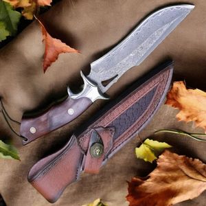 Cuchillos de Caza Profesionales con Hoja Fija Afilada, Mango Cómodo y Funda Protectora de Cuero para Camping y Senderismo - Product Image 6