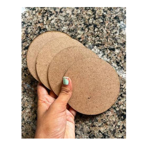 MDF <b>Coaster</b> <b>Drinks</b> Cork Base <b>Coaster</b> Round Mats And Pads <b>Coaster</b> Custom Made Logo MDF <b>Coaster</b> - Product Image 1