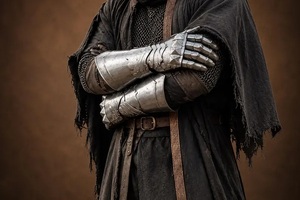 Guantes de Caballero Medieval, Armadura de Acero Hecha a Mano, Estilo Gótico, Disfraz de Cosplay, Protección para Ferias Renacentistas - Product Image 5