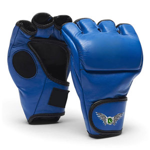 Guantes de MMA de Medio Dedo de Cuero con Soporte para Muñeca, Antideslizantes, Ligeros, para Entrenamiento y Fitness, Diseño Personalizado, Palma Abierta - Product Image 6