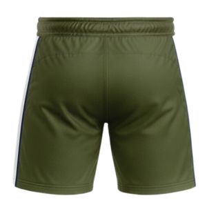 Men Olive Green Sublimated Ice Hockey Training <b>Shorts</b> <b>Polyester</b> Drawstring Side Stripe Sports <b>Shorts</b> Team Training Apparel - Product Image 2