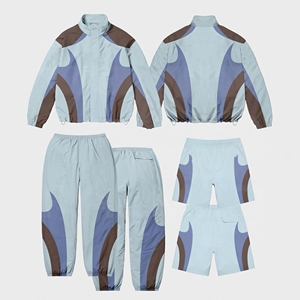 Custom Design Nylon Taslan Tracksuit Set <b>Men</b> Women Sportswear Jacket <b>Pants</b> Shorts Athletic <b>Running</b> Training Wear OEM Wholesale - Product Image 3