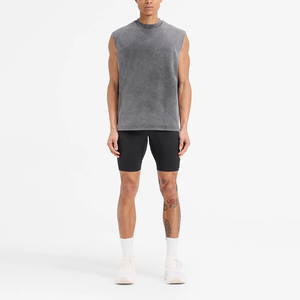 Débardeur de sport pour homme de haute qualité, léger, respirant, coupe oversize, effet délavé vintage, personnalisable - Product Image 4