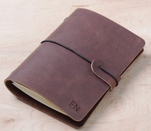 Business Gift Leather Notebook Cover Refillable Journal <b>Case</b> Writing Notebook Holder NBC-0034 - Product Image 1