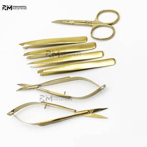 Pinzas para cejas de Plasma dorado de buena calidad, embalaje personalizado de acero inoxidable, nuevo estilo, pinzas para cejas - Product Image 5