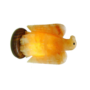Lampe de sel de l'Himalaya naturelle sculptée à la main en forme d'animal, veilleuse décorative en cristal de roche, lampe de table en sel rose pour le bien-être - Product Image 1