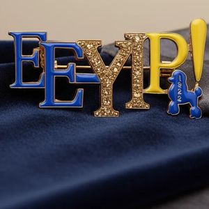 Pin de Solapa Esmaltado EE Yip Sigma Gamma Rho Azul Dorado, Broche de Hermandad Griega, Accesorio Coleccionable, Estilo Regalo - Product Image 5