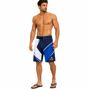 Shorts de bain et de sport personnalisés pour hommes, en polyester, avec doublure en mesh 5 pouces, pour la plage, le basketball et la course à pied - Product Image 3