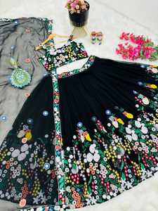 LEHENGA CHOLI, ROPA INDIA DE BOLLYWOOD PARA FIESTAS Y BODAS, ESTILO PAQUISTANÍ, LISTA PARA USAR - Product Image 3