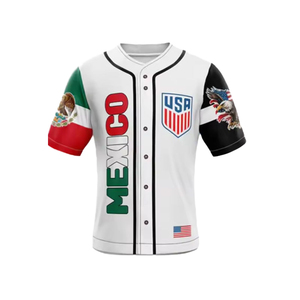 Camiseta de Béisbol Personalizada, Transpirable, de Manga Corta, Unisex, con Rayas, Uniforme con Ribete Blanco y Negro, Cierre de Botones, Corte Regular, para Adultos - Product Image 2