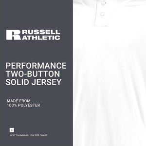 เสื้อเบสบอลแขนสั้นแบบ 2 กระดุมสำหรับผู้ชาย รุ่น Custom Athletic ผลิตจากผ้า Dri-Power ระบายเหงื่อได้ดี เหมาะสำหรับใส่เล่นซอฟต์บอล - Product Image 4