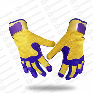 Guantes de Bateo de Béisbol de Cuero de Alta Calidad, Profesionales, Personalizados, para Mano Derecha, con Velcro, para Exteriores, Más Vendidos - Product Image 5