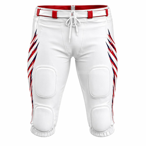 Conjunto de Pantalones y Camiseta de Fútbol Americano, Uniforme de Equipo Personalizado, 100% Poliéster, Tejido Transpirable de Secado Rápido para Verano, Ropa para Entrenamiento y Juego - Product Image 4