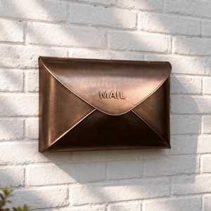 Contemporary White Finished Architectural Letter <b>Box</b> <b>for</b> Home Entryway <b>Wall</b> mounted letter <b>box</b> - Product Image 6