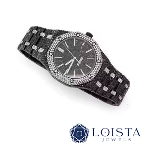LOISTA Diamond Encrusted Luxury <b>Watch</b> 38mm Octagon <b>Case</b> Stainless Steel Analog Quartz Women's Timepiece - Product Image 3