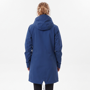 <b>Women</b> Hiking Camping <b>Long</b> <b>Hood</b> Jacket Full Zipper Waterproof Rain Coat <b>Women's</b> Embroidered Logo Outdoor Hard Shell <b>Long</b> Coat - Product Image 4