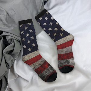 Chaussettes de sport pour hommes personnalisées en coton brodé OEM, avec logo, pour l'hiver, le tennis, l'athlétisme, la course, à compression, montantes à la cheville - Product Image 4