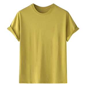 Men's Short Sleeve O-Neck T-Shirt Regular Fit <b>Animal</b> Print Front Logo Casual 100% Cotton <b>Knitted</b> Anti-Pilling Embossed - Product Image 2