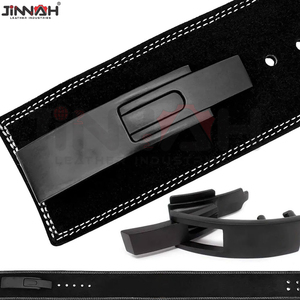 Top Selling Comfortable Back Support Lever <b>Belts</b> Genuine Leather Adjustable Lever Weight Lifting <b>Belt</b> With Steel Buckle - Product Image 2