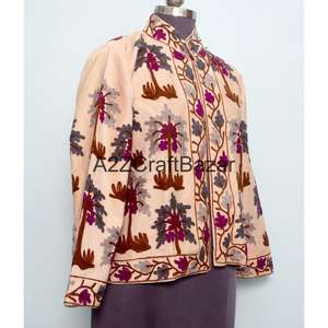 Chaqueta Cotrise Bordada a Mano con Cuello Mandarín, Diseño Vintage, Ecológica, de Secado Rápido, Transpirable, con Forro de Algodón, para Primavera y Otoño - Product Image 4