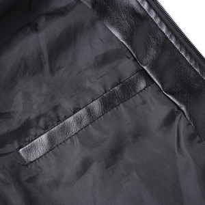 Custom <b>Men</b> High Street <b>Leather</b> <b>Jacket</b> Premium Quality Genuine <b>Leather</b> Breathable Windproof Winter Personalized Fit Front Logo - Product Image 5