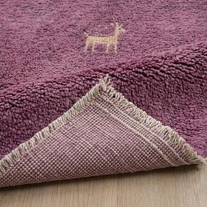 Alfombra de Lana Anudada a Mano de Alta Demanda con Patrón Floral y Textura Suave de Pelo Plano para Decoración de Sala de Estar y Dormitorio - Product Image 6