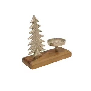 Christmas <b>Tree</b> Inspired Metal Tealight Holder for Festive Candle Displays Holiday Table Decor and Seasonal Home Decoration - Product Image 1