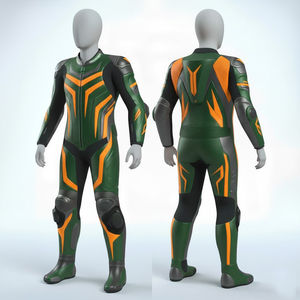 Traje de carreras de karts para niños, a prueba de viento, talla grande, unisex, de cuero genuino, chaquetas de motocicleta - Product Image 6