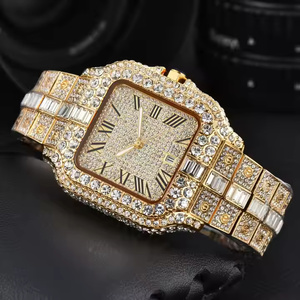 Reloj de Lujo con Diamantes de Cuarzo Moissanite para Hombre, Reloj de Pulsera Premium con Incrustaciones de Diamantes, Reloj de Cuarzo Moissanite Ice Momentum - Product Image 6