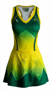 Robes de netball personnalisées pour équipes sportives, hauts pour femmes, séchage rapide, robe de netball pour femmes, hauts de basket-ball sans manches pour femmes - Product Image 3