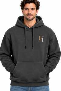 Sweat-shirt à capuche pour homme avec logo personnalisé, en molleton épais de qualité supérieure, avec poche kangourou, style streetwear décontracté, pour la vente en gros - Product Image 2