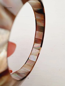 Pulsera ZAM ZAM IMPEX Hecha a Mano con Madreperla Negra, Estilo Clásico, Acero Inoxidable y Cuerno para Aniversario, Precio Razonable - Product Image 6