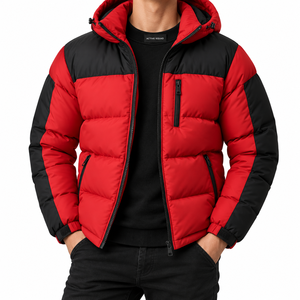 2 tone warm <b>lightweight</b> man puffer jacket High Quality Warm Outwear Puffer <b>Coat</b> for men's Windproof Hot Sale Winter casual wear - Product Image 4