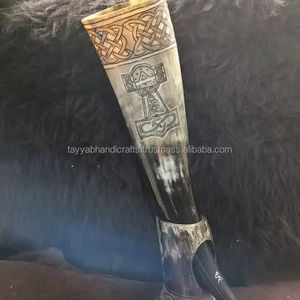 Best Quality Engraved Viking <b>Drinking</b> <b>Horn</b> for Export Sale - Product Image 1