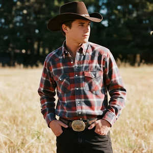 Fabricant de vêtements streetwear personnalisés en cristal, chemise en flanelle de coton ample et délavée à l'acide pour homme, à un seul bouton - Product Image 1