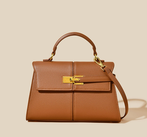 Brown Pebbled PU Women's Shoulder Bag Square Crossbody <b>Handbag</b> Magnetic Flap Purse Single Strap <b>Small</b> for Daily Commuting - Product Image 1