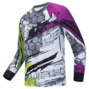 Maillots de vélo BMX personnalisés de haute qualité à manches longues, sublimation, maillot de VTT pour adultes, vêtements de sport de course, vente en gros à bas prix - Product Image 1