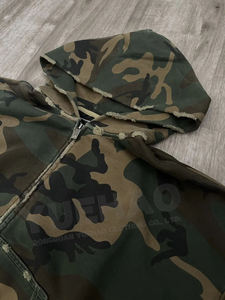 Sweat-shirt à capuche pour homme, imprimé camouflage, coupe classique, 100% polyester, tricoté, style décontracté, respirant, pour l'automne - Product Image 5